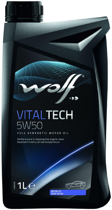 Моторное масло Wolf VitalTech 5W-50, 1л  (WOLF: 231171)